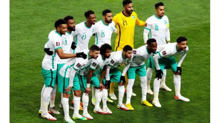 La selección de Arabia Saudita en la Copa Asiática en 2022.