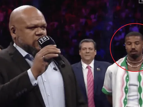 ¿Por qué está Michael B Jordan en el ring de la pelea de Canelo vs. Golovkin?