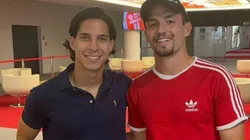 Diego Lainez y Eugenio Pizzuto, compañeros en el Sporting Braga.