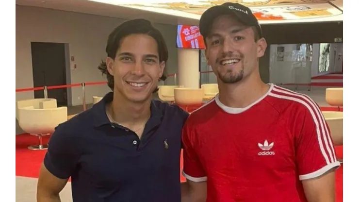 Diego Lainez y Eugenio Pizzuto, compañeros en el Sporting Braga.