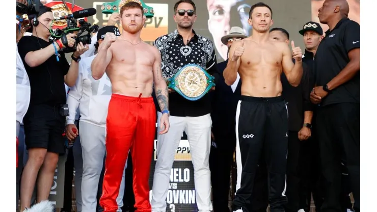 Canelo Álvarez y Golovkin superaron el pesaje.