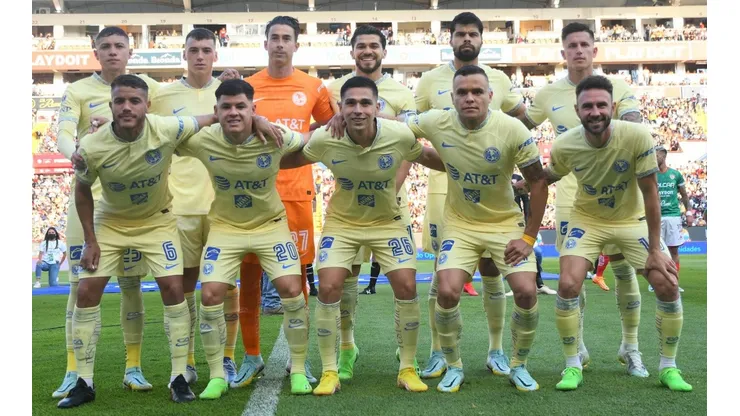 El América que salió de inicio para jugar contra Necaxa.