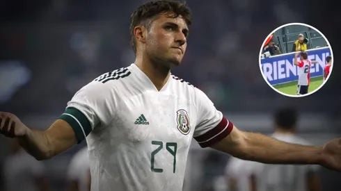 Santiago Giménez Feyenoord festejo con la afición