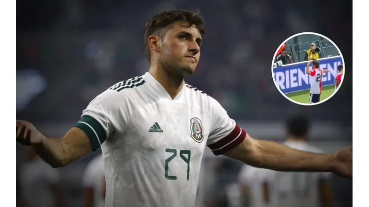 Santiago Giménez Feyenoord festejo con la afición