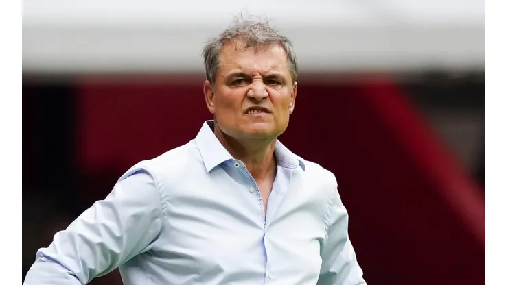 Ciudad de Mexico, 14 de agosto de 2022. Diego Aguirre, Director Tecnico , durante el partido de la jornada 8 del torneo Apertura 2022 de la Liga BBVA MX, entre la Máquina Celeste del Cruz Azul y los Diablos Rojos del Toluca, celebrado en el estadio Azteca. Foto: Imago7/ Rafael Vadillo