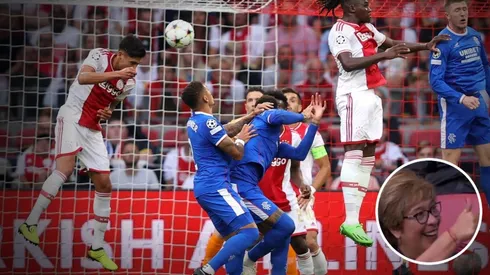 Gol Edson Álvarez y festejo de su madre Champions League