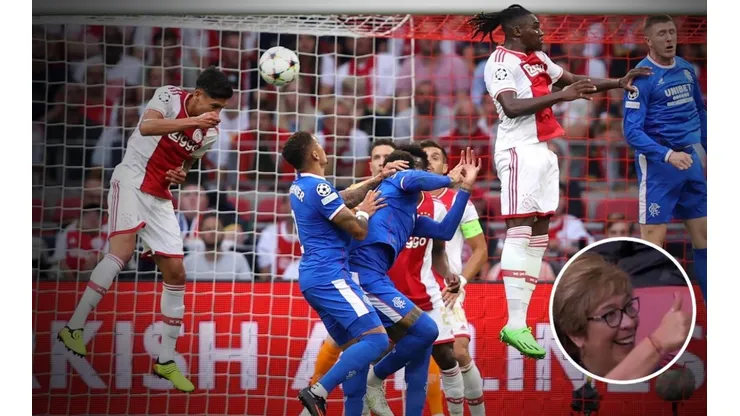 Gol Edson Álvarez y festejo de su madre Champions League