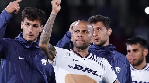 Ciudad de Mexico, 13 de agosto de 2022. Dani Alves, durante el partido de la jornada 8 del torneo Apertura 2022 de la Liga BBVA MX, entre los Pumas de la UNAM y las Águilas del America, celebrado en el estadio Olímpico Universitario. Foto: Imago7/ Rafael Vadillo