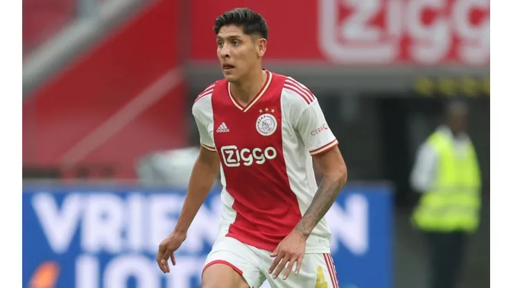 AMSTERDAM, NETHERLANDS - AUGUST 14: Edson Alvarez of Ajax during the Dutch Eredivisie match between Ajax and FC Groningen at Johan Cruijff Arena on August 14, 2022 in Amsterdam, Netherlands (Photo by Peter Lous/Orange Pictures/BSR Agency/Getty Images)