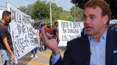 Faitelson carga contra aficionados de Cruz Azul.