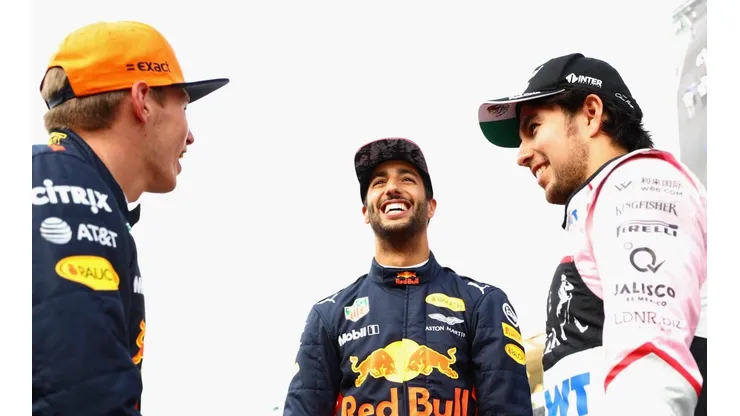 Ricciardo en Red Bull; Checo Pérez en Force India.