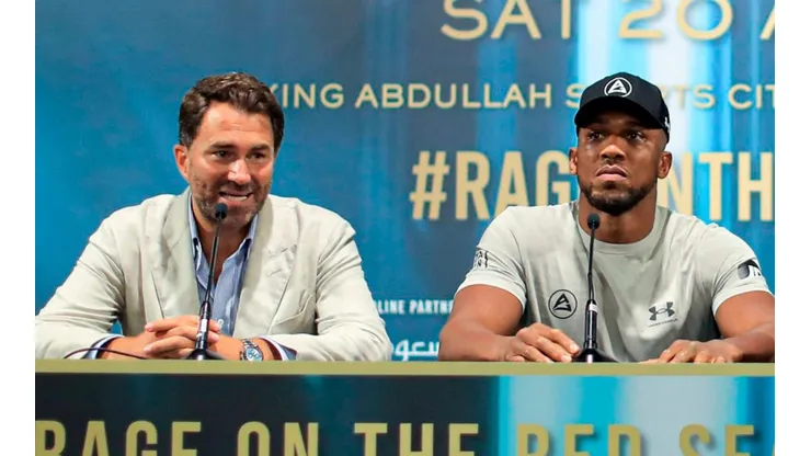 Las palabras de Eddie Hearn que engrandecen a Anthony Joshua en la derrota
