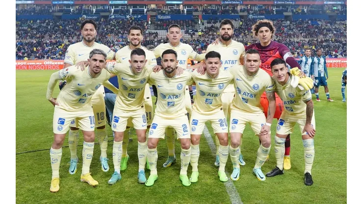 El once inicial del América ante Pachuca.
