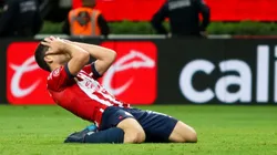 Santiago Ormeño se lamenta tras fallar ocasión de gol.