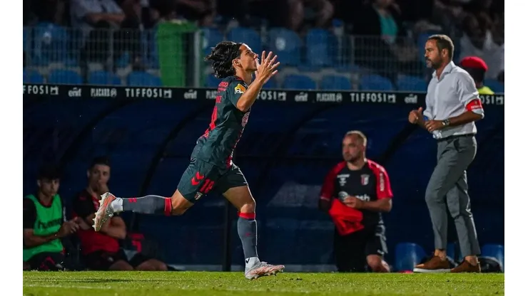 Diego Lainez jugó sus primeros minutos con el Braga