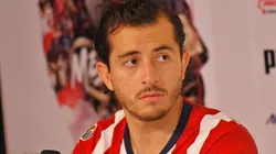 Alan Mozo en su presentación como refuerzo de Chivas.