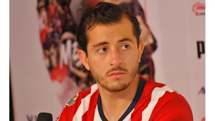 Alan Mozo en su presentación como refuerzo de Chivas.