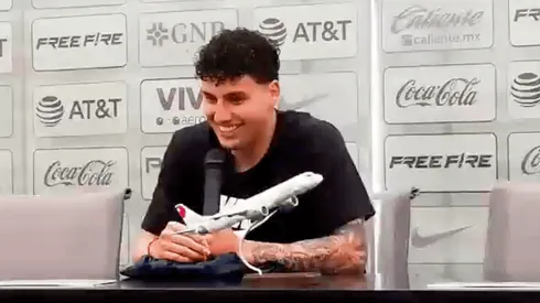 Jorge Sánchez en su conferencia de despedida del América.
