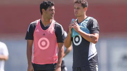 Carlos Vela y Javier Chicharito Hernández, dos ídolos de Alexis Vega.