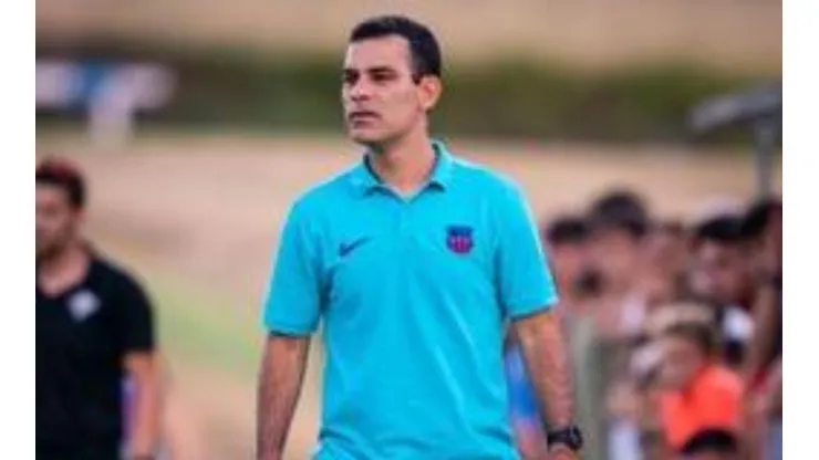 Rafa Márquez en la primera eliminatoria de la Copa Cataunya con el Barça B.