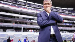Diego Aguirre en el estadio Azteca ante Necaxa.