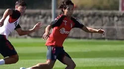 Diego Lainez ya entrena con el Sporting Braga