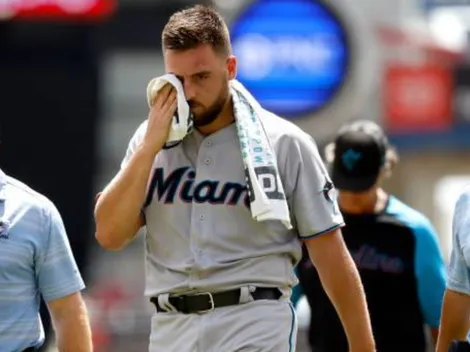 VIDEO Pelota a 105 millas por hora golpea en la cabeza a pitcher de Grandes Ligas