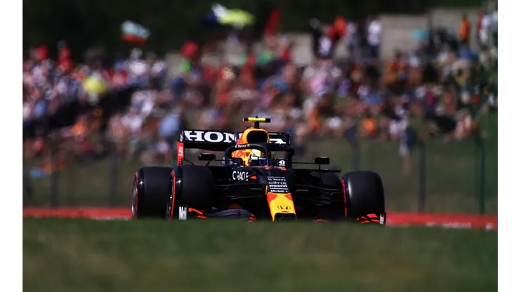 Sergio Checo Pérez transitando el GP de Hungría.