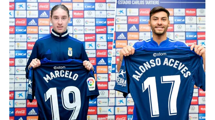 Marcelo Flores y Alonso Aceves recibieron un regalazo tras su debut en Real Oviedo