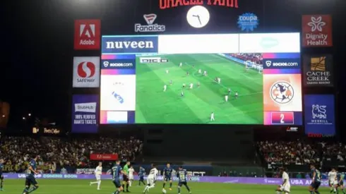 América contra Real Madrid en el Oracle Park de San Francisco, California.