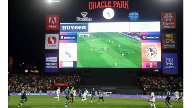 América contra Real Madrid en el Oracle Park de San Francisco, California.