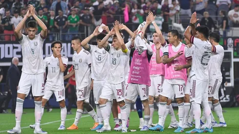 Arlington, Texas, Estados Unidos, 28 de mayo de 2022. Jugadores de la selección nacional de mexico, durante el partido de preparación rumbo al Copa Mundial de la FIFA Qatar 2022, entre la Selección Nacional de Mexico y la selección de Nigeria, celebrado en el estadio AT&T Stadium. Foto: Imago7/ Sebastian Laureano Miranda