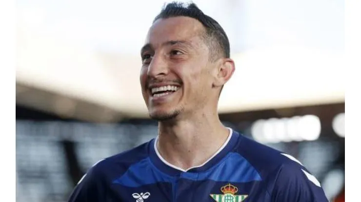 Andrés Guardado en la visita del Betis al PSV.