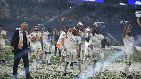 Real Madrid CF Celebrates Winning The UEFA Champions League Final 2021/22