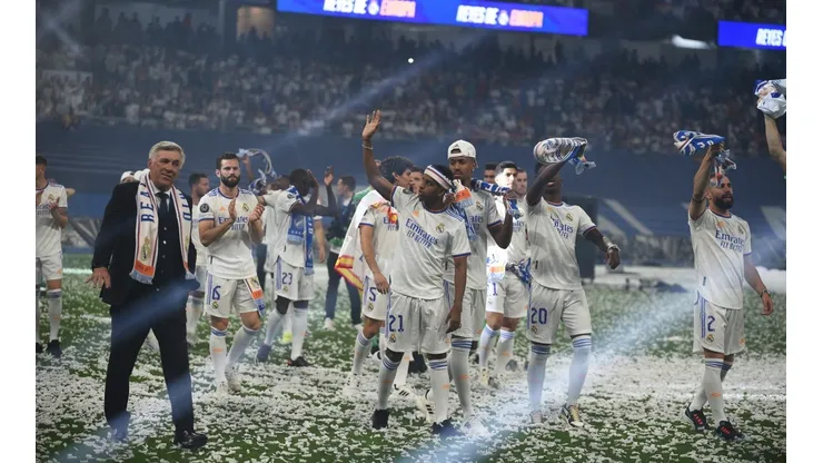 Real Madrid CF Celebrates Winning The UEFA Champions League Final 2021/22