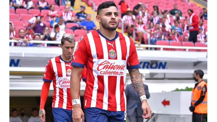 Alexis Vega en el primer partido de Chivas en el torneo Apertura 2022.