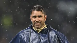 Eduardo Coudet en el Estadio Olímpico Universitario.