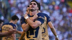 Gustavo del Prete celebró ante el León su primer gol con Pumas.