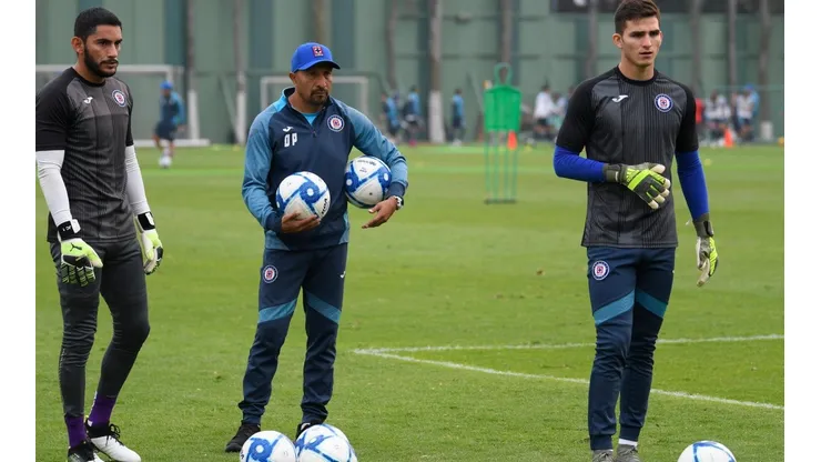 Jesús Corona y Sebastián Jurado en sus primeros entrenamientos con Oscar Pérez.