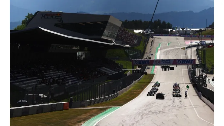 La recta principal del Red Bull Ring, sede del Gran Premio de Austria.