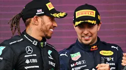Checo Pérez y Lewis Hamilton revivieron su batalla en Silverstone.