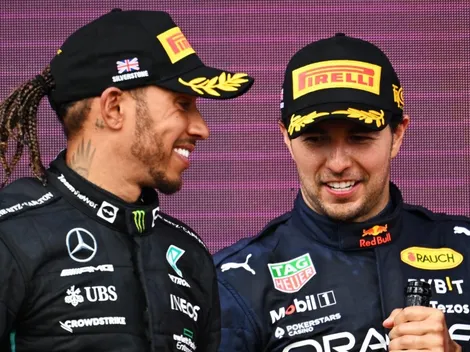 Checo y Hamilton revivieron un recuerdo de la infancia en Silverstone