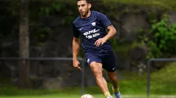 Eduardo Salvio durante un entrenamiento de Pumas UNAM