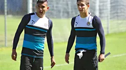 Pineda y Brizuela, juntos en su estadía con Chivas.