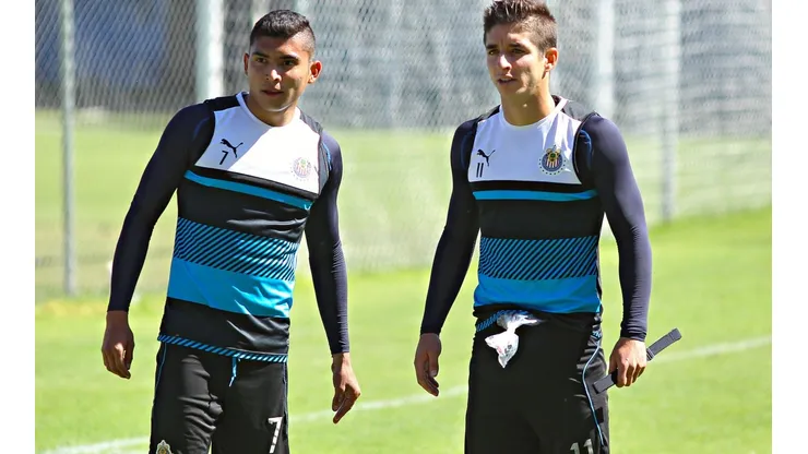 Pineda y Brizuela, juntos en su estadía con Chivas.