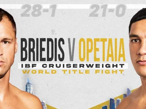 ◉HOY: Mairis Briedis vs. Jai Opetaia | Cómo mirar ONLINE y EN VIVO el combate por el título de peso crucero de la FIB