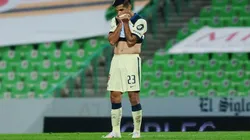 Chucho López en un partido con América ante Santos en el Clausura 2021.