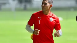 Orbelín Pineda con Chivas en agosto de 2018.