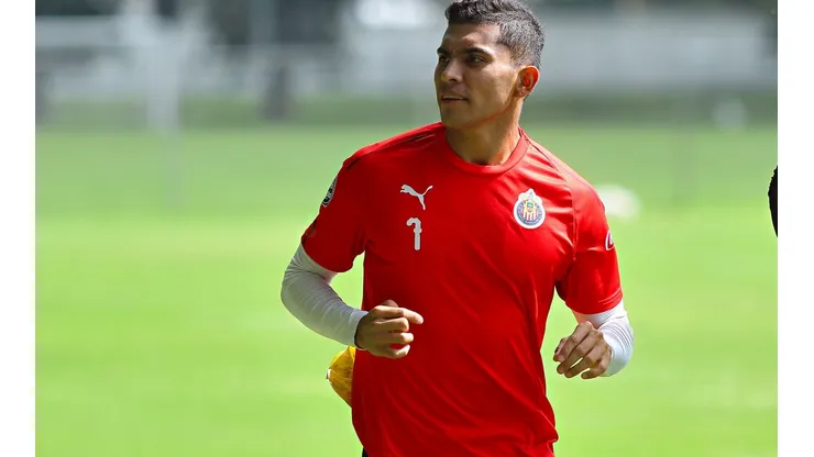 Orbelín Pineda con Chivas en agosto de 2018.