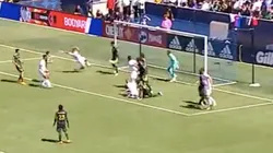 Chicharito tuvo una clara ocasión contra el Portland Timbers.